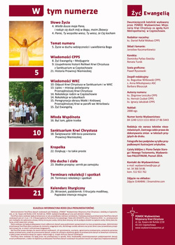 ŻYĆ EWANGELIĄ - Czasopismo Duchowości Krwi Chrystusa nr 198