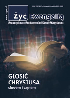 ŻYĆ EWANGELIĄ - Czasopismo Duchowości Krwi Chrystusa nr 199